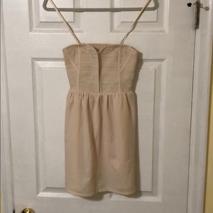 Staring at Stars Nude Strapless Dress—UO